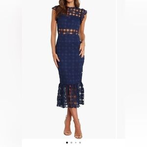 NWT- Petal & Pup Lauren Navy Dress